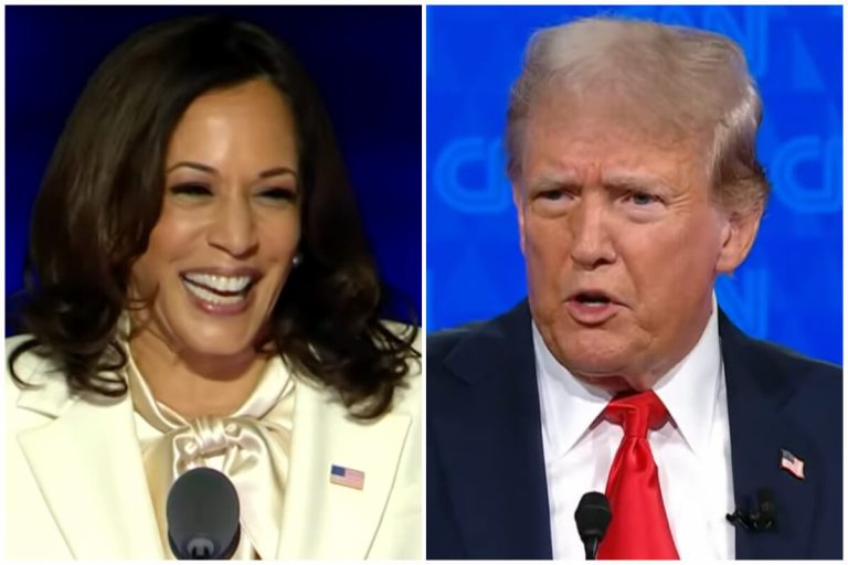 Kamala Harris por encima de Trump en estados clave para las elecciones