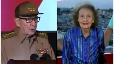 Raúl Castro y la primera esposa de Fidel Castro, Mirta Díaz-Balart. (Captura de pantalla © America TeVé Miami- YouTube/ La Mera Mera 89.5 FM- Facebook)