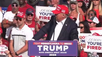 Segundos antes del atentado contra Trump. (Captura de pantalla © Dave Portnoy-Twitter)