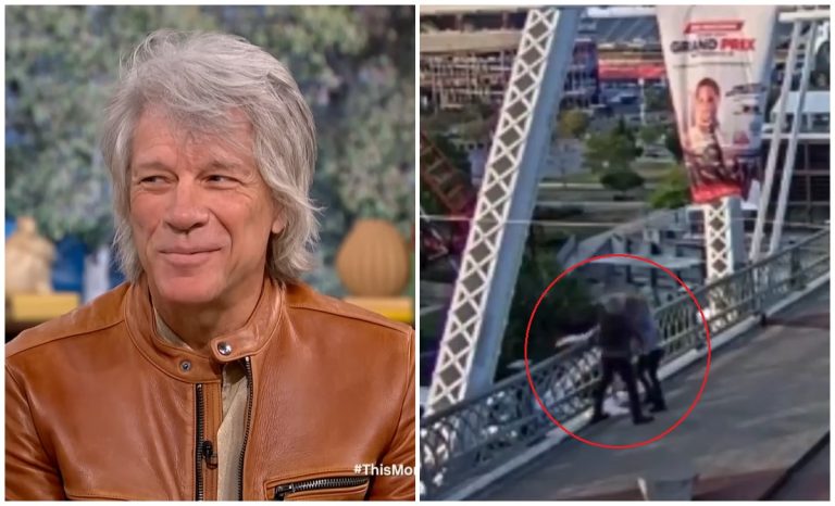 Bon Jovi ayuda a salvar a una mujer que quería saltar de un puente