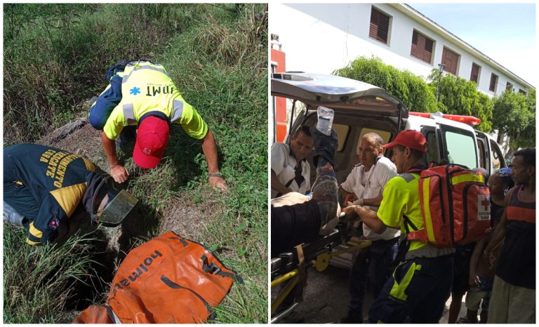 Santiago de Cuba: hombre pasó 12 horas atrapado tras caer en un respiradero