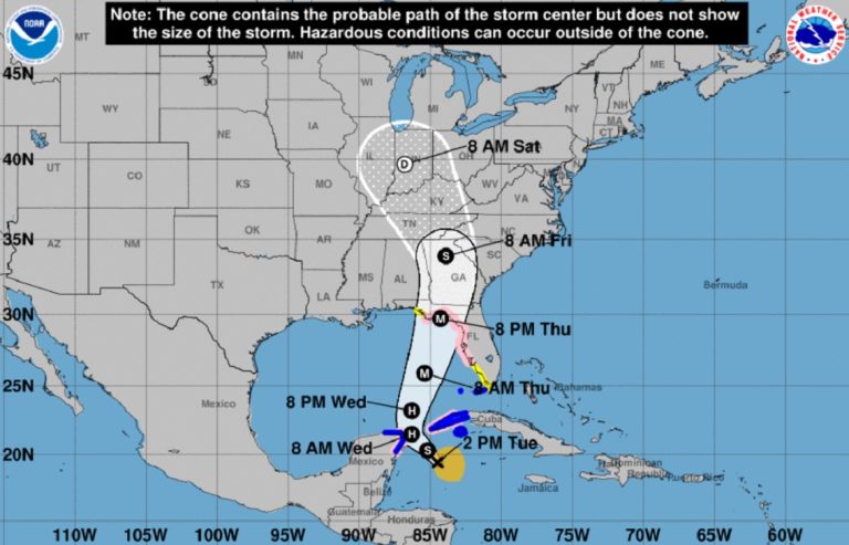 Se forma la tormenta tropical Helene y Florida entra en estado de emergencia