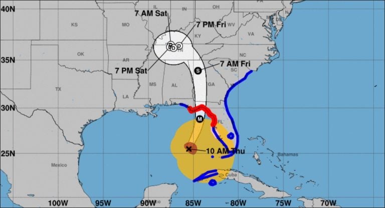 Helene ya es huracán categoría 2: hay cinco estados en alerta