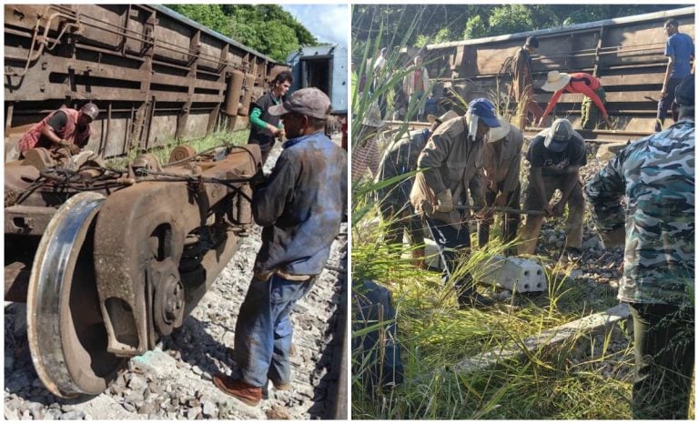 Línea Central de Cuba cerrada tras nuevo descarrilamiento en Matanzas