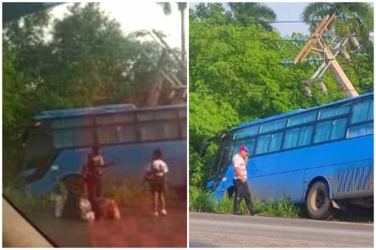 Guagua se impacta con un poste y causa apagón en gran porción de La Habana