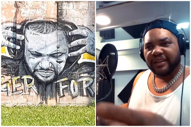 Artista cubano realiza mural en honor a El Taiger en La Habana