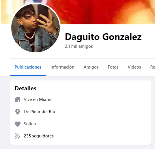 El segundo detenido también es originario de la Isla. (Captura de pantalla © Daguito González-Facebook)