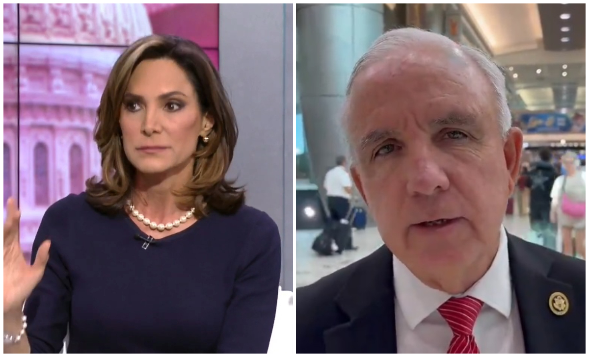 Los congresistas republicanos María Elvira Salazar y Carlos Giménez. (Captura de pantalla © Univision Miami-YouTube y Rep. Carlos A. Gimenez-Twitter)