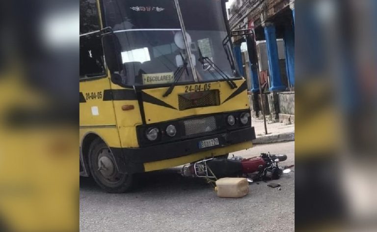 Fallece cubano en moto al ser arrollado por un ómnibus en Mayabeque