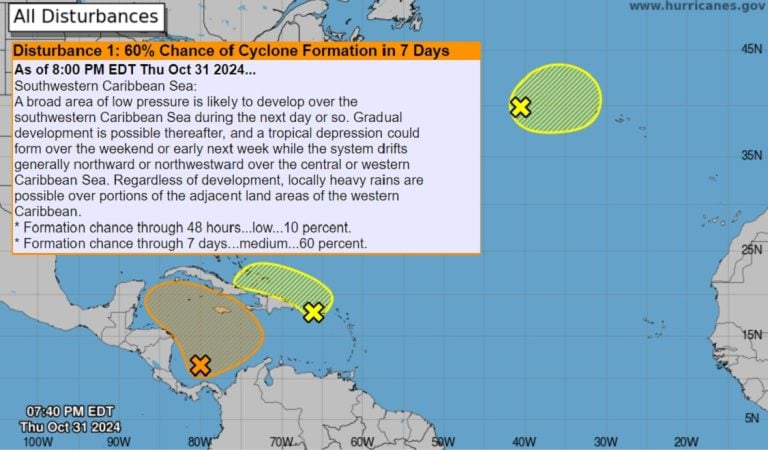 Advierten sobre posible formación de depresión tropical al sur de Cuba