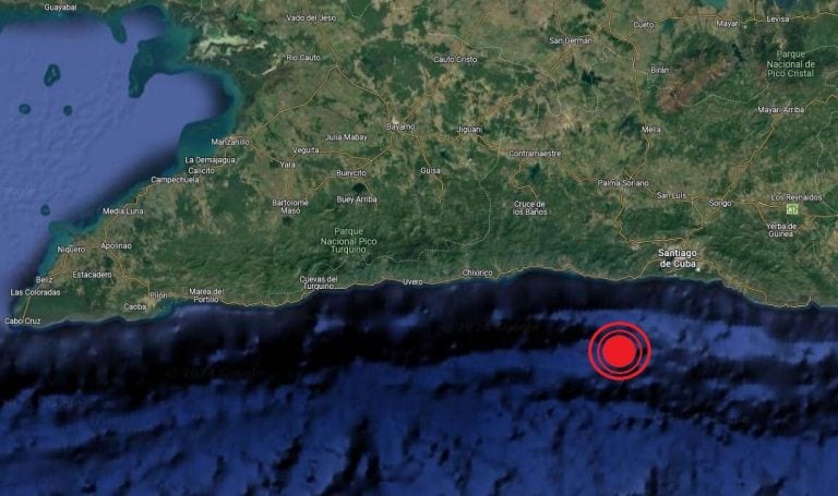 Se registra un sismo perceptible en varios municipios de Santiago de Cuba