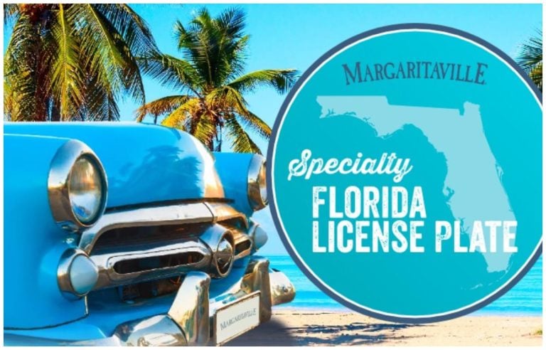 Chapas personalizadas: llegan a Florida placas especiales de Margaritaville