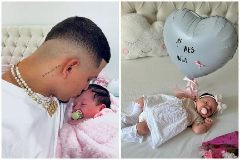 Oniel Bebeshito celebra en Miami el primer mes de su hija Mía: “Mi tesorito”