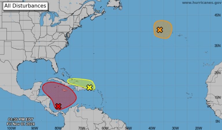 Aumentan posibilidades de que se forme una depresión tropical al sur de Cuba