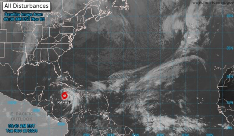 Se forma la tormenta tropical Rafael: llegaría a Cuba como huracán