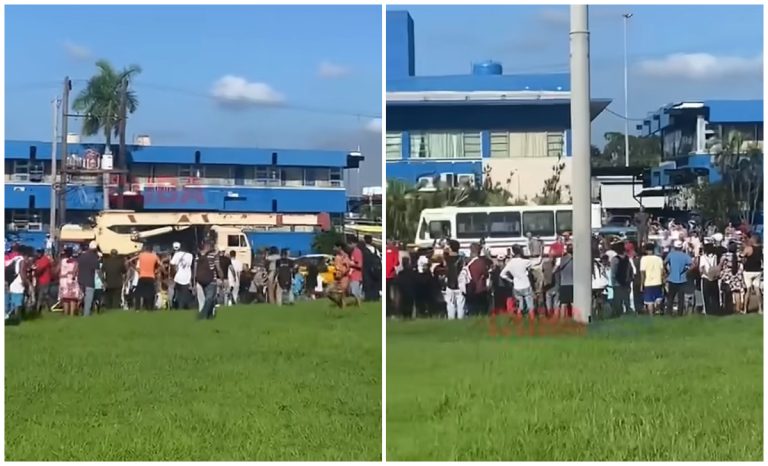 Cubanos bloquean importante avenida de La Habana en protesta por apagones
