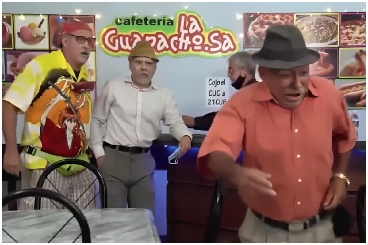 El actor Wilbert Gutiérrez es uno de los más representativos del show Vivir del Cuento. (Captura de pantalla: Top Cuba- YouTube)