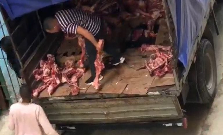 Mientras una parte del pueblo marcha, la otra compra huesos en Cuba