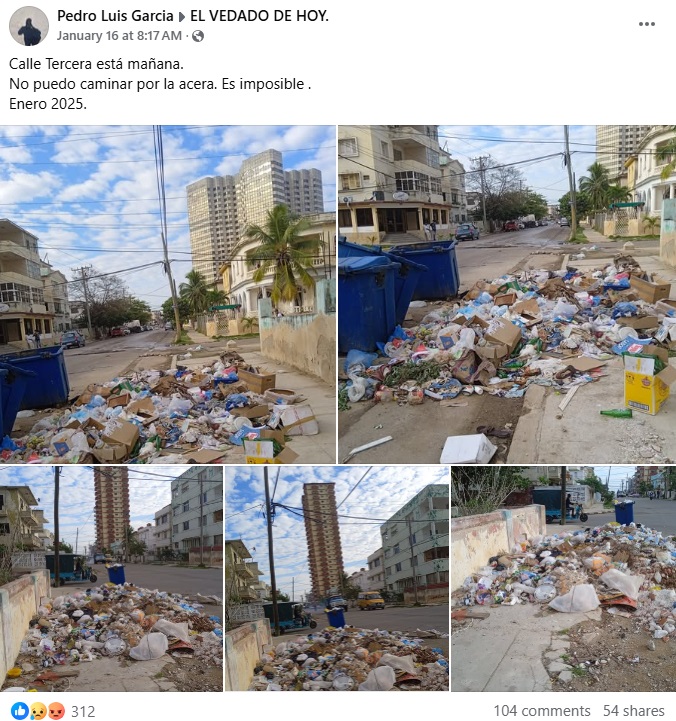 Denuncia hecha en redes sociales. (Captura de pantalla © Pedro Luis Garcia-Facebook)