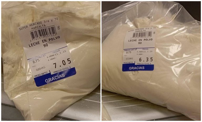 Mercado de 3ra y 70: venden leche en polvo a casi 3.000 CUP por kilo