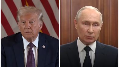 Imagen ilustrativa de Trump y Putin. (Captura de pantalla © Forbes Breaking News y NBC News-YouTube)