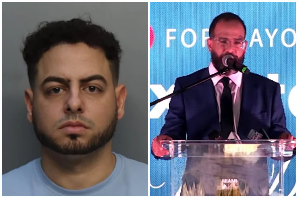 Andy Santana fue tesorero de Otaola durante su campaña por la alcaldía de Miami-Dade en 2024. (Captura de pantalla © Miami-Dade Corrections and Rehabilitation/ Alex_Otaola- Instagram)