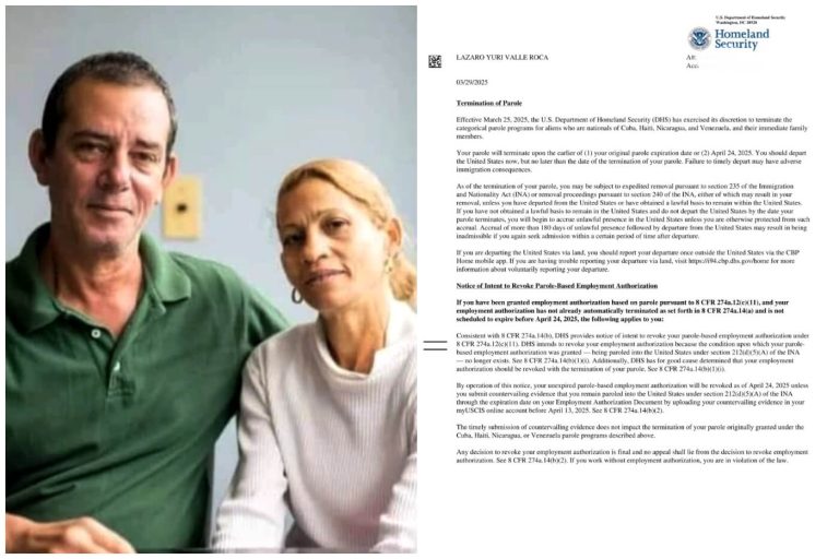 Opositores cubanos temen deportación tras fin del parole: “Condena de muerte”
