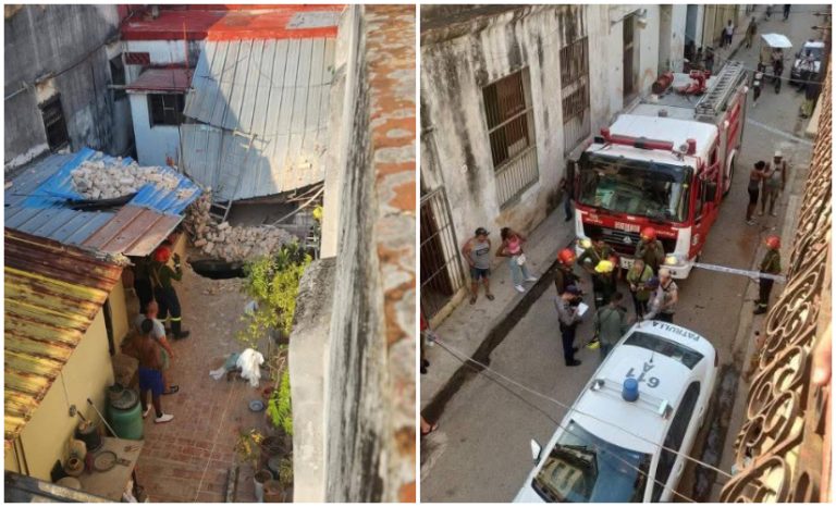 Denuncian derrumbe en Habana Vieja: el edificio estaba en peligro desde 2007