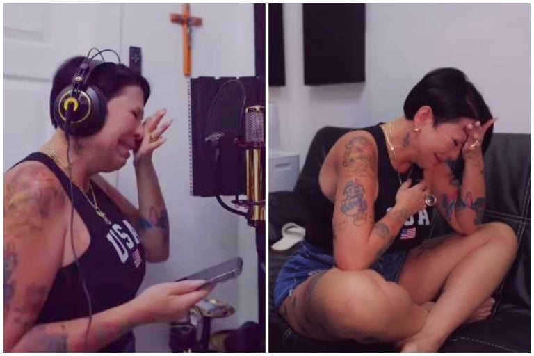 La Diosa rompe en llanto al grabar su nuevo tema: “Nunca me había pasado