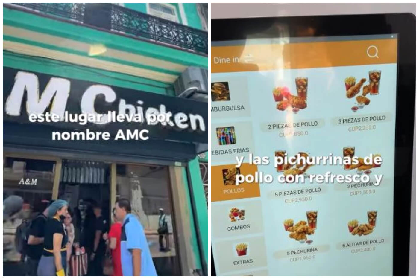 El restaurante tiene una pantalla táctil como las franquicias internacionales. (Captura de pantalla © Jsant_TV- Instagram)