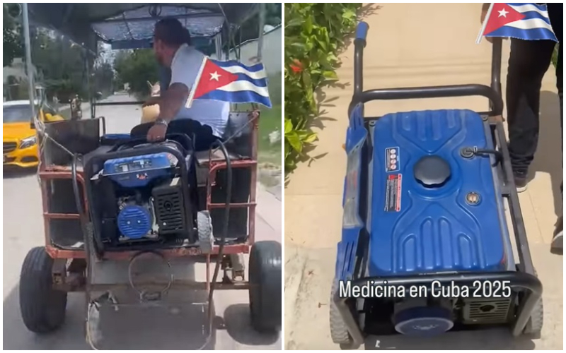El policlínico no podía laborar debido a un apagón. (Captura de pantalla © leobritoarts-Instagram)