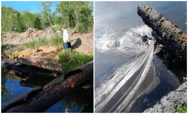 Derrame de petróleo amenaza el ecosistema de Playa Larga en Cárdenas