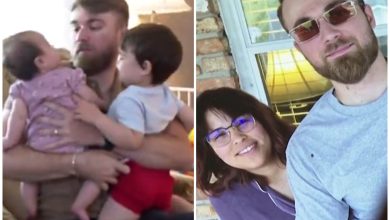 La esposa de Clouatre seguía amamantando, ahora él se quedó solo con sus dos hijos. (Captura de pantalla © CGTN America- X)