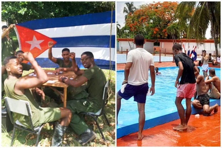 Represores del régimen disfrutan piscina mientras el pueblo no tiene luz ni agua