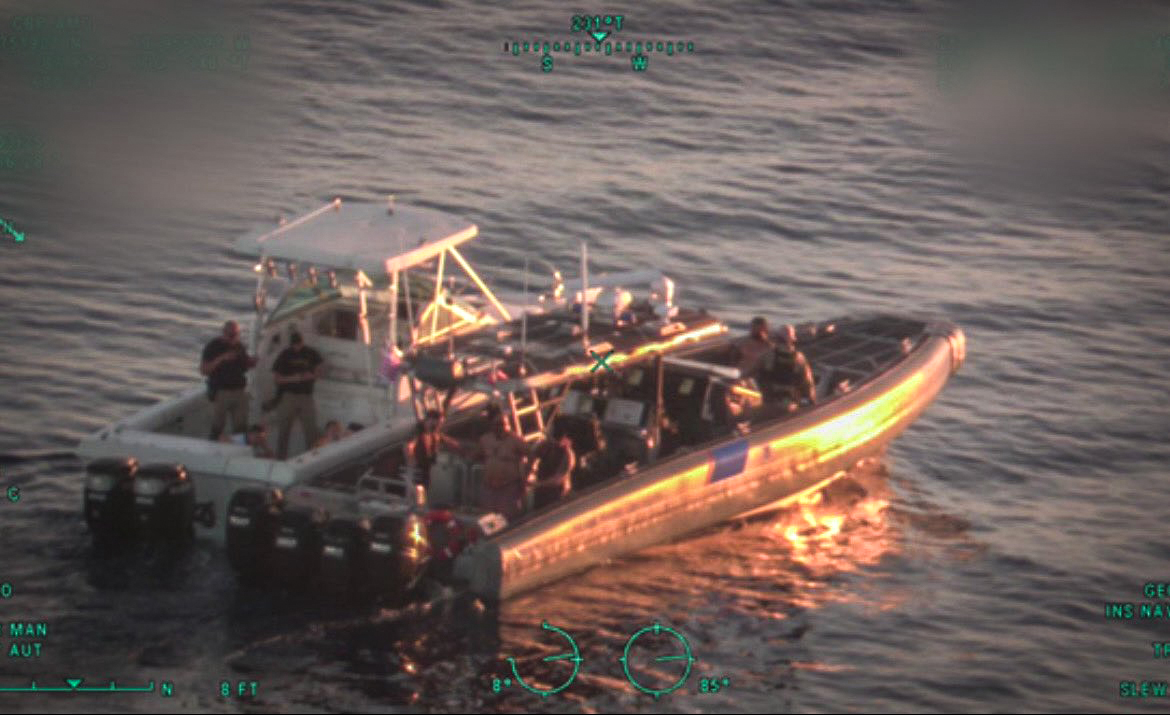 Las autoridades terminaron incautando la embarcación. (Foto © CBP Air and Marine Operations-Facebook)