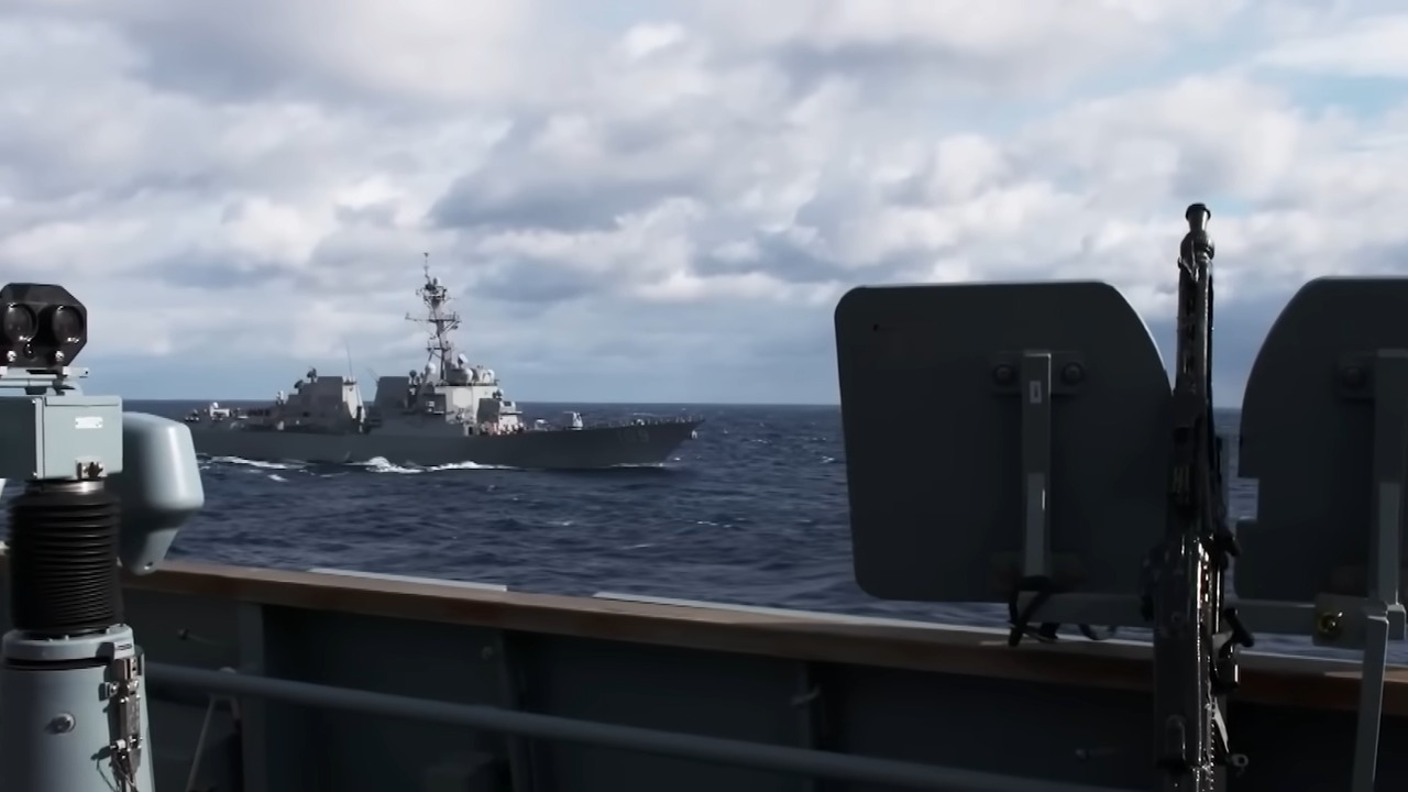 Imagen ilustrativa de buques de la Armada de EEUU. (Captura de pantalla © NAVY Productions-YouTube)