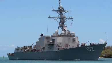 Imagen ilustrativa del USS Sampson, uno de los navíos enviados a la región. (Captura de pantalla © Defense Now-YouTube)