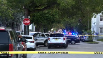 Escena del tiroteo en La Pequeña Habana. (Captura de pantalla © WPLG Local 10-YouTube)