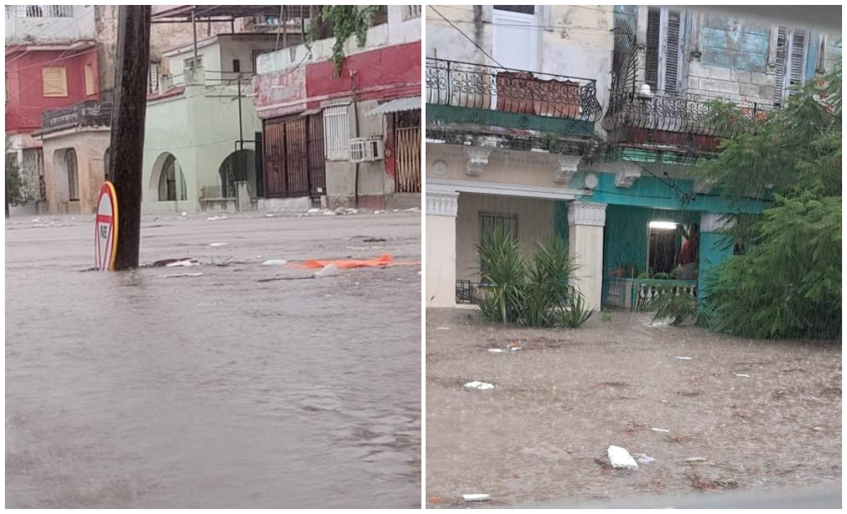 Fotografías de las inundaciones ocurridas el lunes en la capital. (Foto © Mario J. Pentón-Facebook)