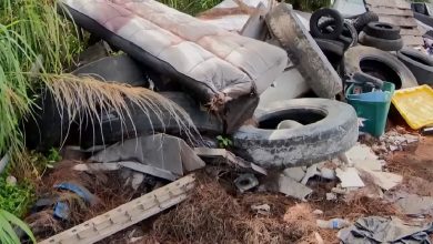 Uno de los vertederos ilegales de basura. (Captura de pantalla © WPLG Local 10-YouTube)