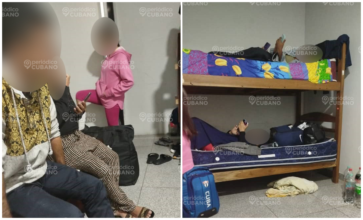 Cubanos, entre ellos menores de edad, retenidos en Bolivia. (Foto © Periódico Cubano)