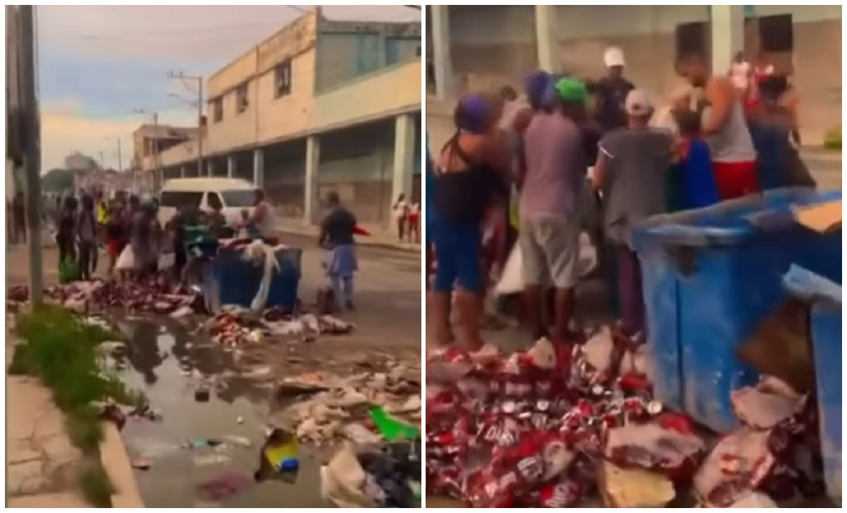 Cubanos buscando cerveza en la basura. (Captura de pantalla © un_martitodurako8_live_oficial-Instagram)