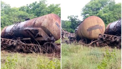 El descarrilamiento dañó un tramo considerable de las vías. (Foto © Eduardo Rodríguez Dávila-Facebook)