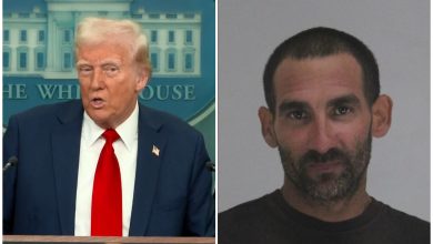 Trump se pronuncia sobre el asesinato perpetrado por un cubano en Texas. (Captura de pantalla y foto © AP – YouTube y Autoridades de Dallas)