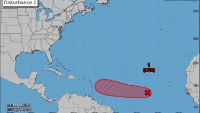 Potencial tormenta bajo vigilancia en el Caribe. (Captura de pantalla © NHC-Twitter)