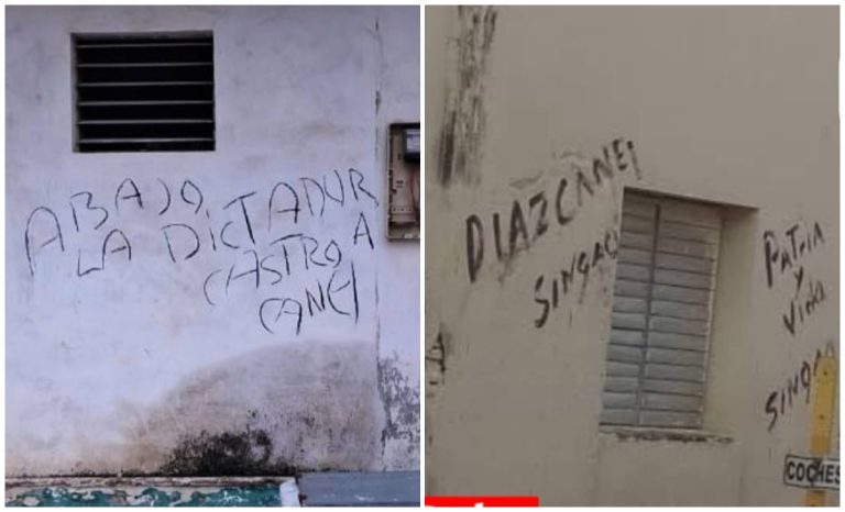 Descontento en Cuba: carteles contra el régimen surgen en La Habana y Villa Clara