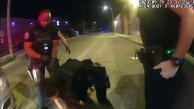 Momentos después de que los oficiales abatieran a uno de los presentes. (Captura de pantalla © WPLG Local 10-YouTube)