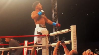 Una de las victorias del prometedor boxeador. (Captura de pantalla © BETO FERREIRO DEPORTES-YouTube)