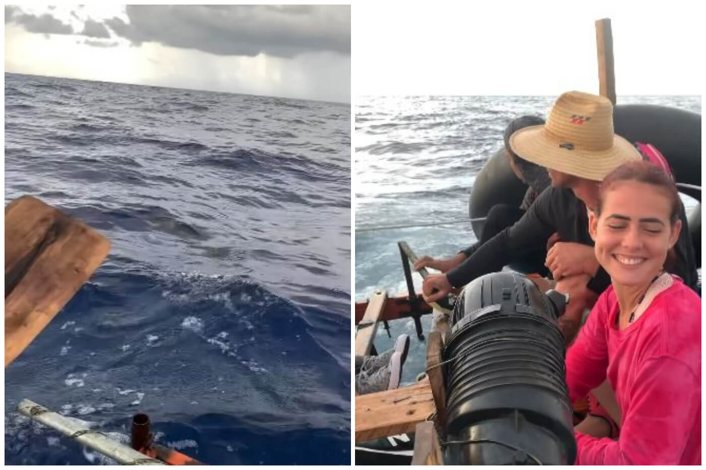 Jóvenes balseros se aventuraron al mar para llegar a EEUU. (Captura de pantalla © Soy danita- Instagram)