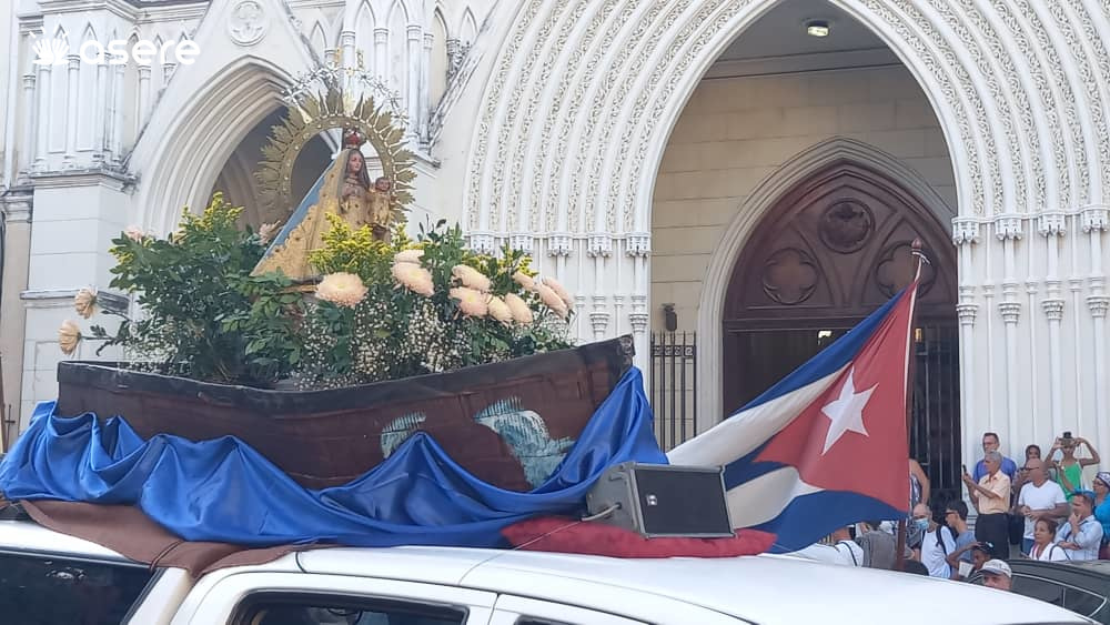 Celebración de la Virgen de la Caridad del Cobre en la Isla. (Foto © Asere Noticias)
